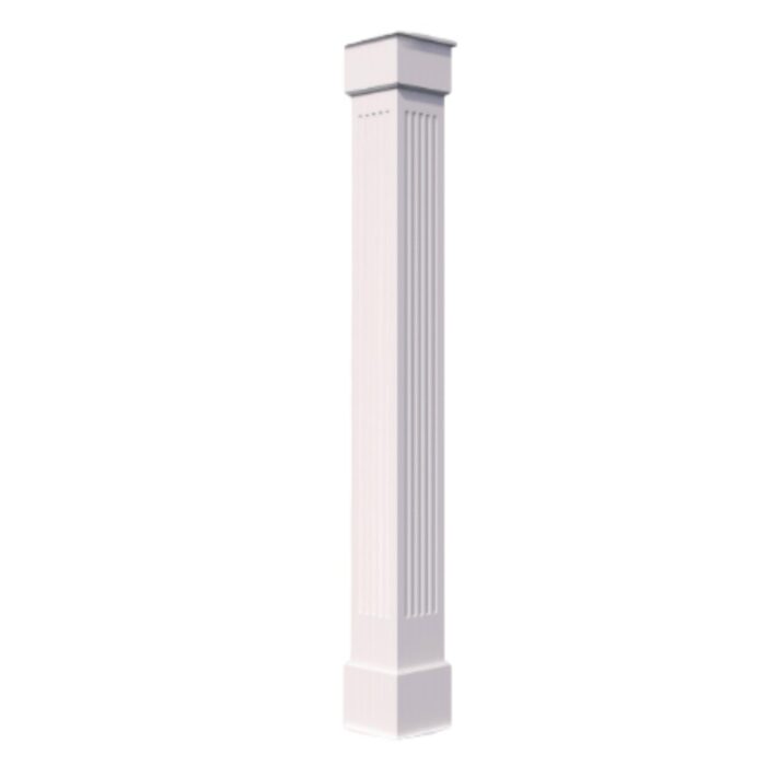 Porch columns XXVI- 10" X 6 ft Fluted Panel